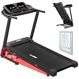 T-510 12% Treadmills for Home with Handle, Foldable Treadmill with Three Screen, 12 Preset Programs