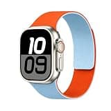Magnetic Silicone Band, Duo-Color Design & Soft Silicone, Compatible with Apple Watch Band 38/40/41/42/44/45/46/49mm, Waterproof Magnetic Clasp Strap for iWatch Ultra SE Series 11/10/9/8/7/6/5/4/3/2/1