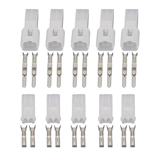 YFGHJ 5 Sets 2 Pin 7122-1520-30/7123-1520-30 Female Waterproof Car Connector Harness With Terminal DJY7021-2-11/21