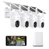 Armorcope Security Cameras Outdoor Wireless,4 Cam-Kit,No Subscription,360° Pan & Tilt Home Security Cameras System,2K Color Night Vision