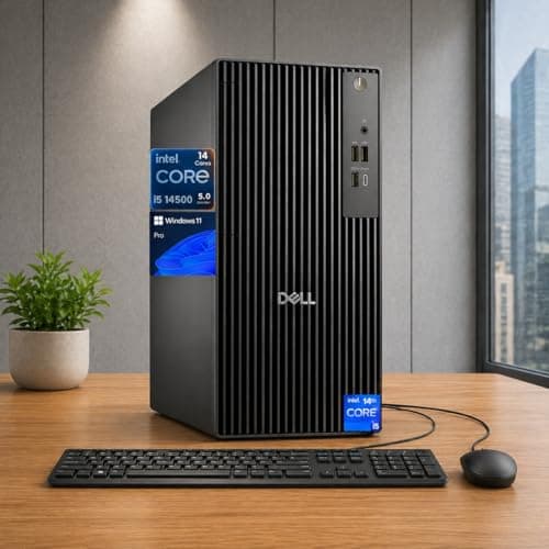 Dell Pro QCT1250 Desktop Computer, Next OptiPlex, 14th Gen i5-14500 (Beats Intel 13th Gen i7-13700), 16GB DDR5 RAM, 512GB PCIe, USB-C, HDMI+DP Dual Monitor Support, Wi-Fi 6E, Windows 11 Pro