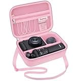 Supmay Hard Travel Case for Sony ZV-1F / ZV-1 / ZV-1 II Digital Camera, Protective Cases Bag Fits Vlogger Accessory Kit Tripod, Microphone, LED Video Light, Extra Zipper Pocket fit Battery Pack, Pink