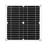 Qcwwy Solar Panels Solar Panel Charger with Controller IP65 Semi Flexible Portable for RV Car Camping 12W 12V Panel Kit Monocrystalline Home Improvement