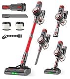 KTTLDRN Cordless Vacuum Cleaner, 650W 55KPa Powerful Stick Vacuum, 70-Min Runtime, Self-Standing, Anti-Tangle Brush, OLED Display, Vacuum for Carpet, Hardwood Floors & Pet Hair