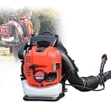 Heavy-Duty 88cc 4-Stroke Backpack Blower, Pure Petrol Snow Blower Featuring 2 L Fuel Tank and 12hp Output, Low Noise & Vibration for Residential, Commercial Leaf & Debris Cleaning(Bule)