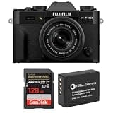 Fujifilm X-T30 III Mirrorless Camera with XC 13-33mm Lens, Black, Bundle with Green Extreme Extra Battery and 128GB Memory Card