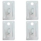 Lurrose 4pcs Water Heater Wall Mounting Bracket: Heavy Duty for Hollow Brick – Iron Support Plate Holder – Universal Electric Hot Tank Installation Hardware, Silver