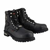 Milwaukee Leather Men’s Leather Lace-Up Riding Boots - Motorcycle Biker Footwear for Street & Daily Wear - 11.5W