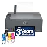 HP Smart Tank 5003 Wireless All-in-One Ink Tank Printer, Scanner, Copier with up to 3 Years of Ink Included, Best-for-Home, Cartridge-Free Refillable, AI-Capable (D06BKA)
