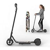 HQYEX Electric Scooter for Kids, 6.5" Solid Tire Dual Brake Escooter, 9 Mph Speed Up to 10 Miles Range, Lightweight E Scooter, Perfect Scooters for Kids 8-12