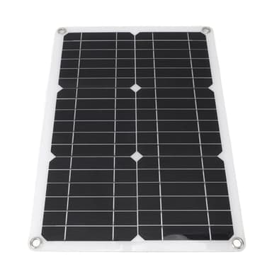 Focket Panel, 18V Monocrystalline High Efficiency Flexible Solar Panel, Module with Clamp/Holder Wire Suction Cups for Car RV Yacht Boat Caravan
