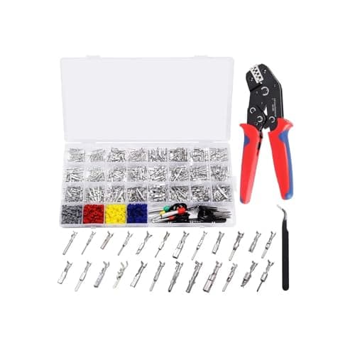 ASUVTECP 459Pcs 24types Automotive Pin Connectors Kit, Male&Female Wire Crimp Pins, Non Insulated Wire Terminal Pin car Electric pins