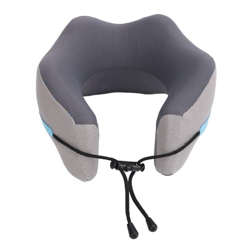 Travel Pillow for Neck Support Memory Foam Slow Rebound U Shaped Head Rest Cushion Neck Pillow for Airplane Car Sitting Sleeping (Midnight Gray)