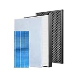 HEPA And Deodorizing Carbon Filter Humidifier Replacement,Compatible For Sharp Air Purifier KC-F30SA KC-F30SA-W,High Efficiency,Low Noise(1 SET and Humidifier)