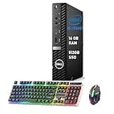 Dell OptiPlex 5090 Mini Business Desktop, Micro PC, Core i5-11500T(6-Core), 16GB RAM, 512GB SSD, Mouse, Keyboard, Windows 11 Pro (Renewed)