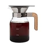 Primula Park Pour Over Park Set with Permanent Reusable Removable Ultra Fine Micro Mesh Stainless Steel Filter, Coffee Dripper Pour Over Maker Brewer Pot, Borosilicate Glass, Easy to Use, 36 oz