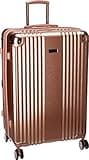 Kenneth Cole REACTION Renegade Luggage Expandable 8-Wheel Spinner Lightweight Hardside Suitcase, Rose Gold, 28-Inch Checked