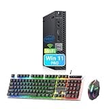 Dell OptiPlex 7060 Mini Desktop Business PC, Intel Core 8100 3.6GHz, 8GB RAM, 256GB SSD, WiFi, Keyboard, Mouse, Windows 11 Pro Tiny PC (Renewed)