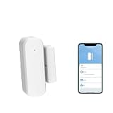 Loopo WiFi Door Window Sensor, Smart Contact Sensor with App Alerts, Compatible with Alexa & Google Assistant, Tuya Smart Life App Door Open Detector, 2.4GHz WiFi Only, No Hub Required, , 1 Pack