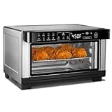 4-Slice Air Fryer Toaster Oven — Digital Countertop Oven With 12 Presets, Stainless Steel - Adjustable Cooking Temperature From 90°F To 450°F, FryForce 360° Air Circulation
