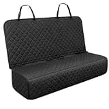 fidozen Waterproof Dog Car Seat Cover for Back Seat: Suitable for Small and Large Dogs, Hammock and Pet Protector, Backseat seat Cover (BLK(Full Bench), Large(56" W))