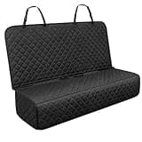 fidozen Waterproof Dog Car Seat Cover for Back Seat: Suitable for Small and Large Dogs, Hammock and Pet Protector, Backseat seat Cover (BLK(Full Bench), Large(56" W))