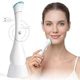 HAMINOS 4-in-1 Facial Massager Wand with Heat, Vibration, Red & Blue Light, Ionic Galvanic Skincare Absorption, USB-C Rechargeable Face Massage Tool for Daily Skincare