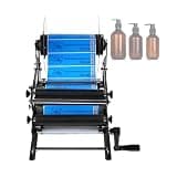 PRECISTECH Manual Bottle Labeler Machine, Round Bottle Label Applicator for Product Packaging, Adjustable for 15–120 Mm Bottles, Label Width up to 160 Mm, Tall Bottle Compatible up to 340 Mm