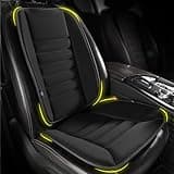 kingphenix Car Seat Cushion with Back Support Pillow: Enhanced Comfort Memory Foam Design for Pain Relief, Ideal for Drivers and Office Use - Ergonomic Lumbar Comfort for Long Sitting - Black