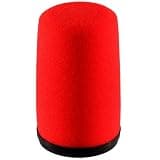 Lectronify High-Density Foam Replacement Windscreen Compatible with Shure SM7 Microphones, Reduces Plosives & Breath Noise - Perfect for Studio Recording, Broadcasting, Podcasting - Red