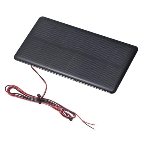 MECCANIXITY 6V 1.26W 210mA Mini Solar Panels, Small Polycrystalline Solar Cell Panel with Cable for DIY Electric Toy Materials Kits Charger, 133 x 73mm