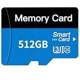 TF Card 512GB with Adapter, High Speed Memory Card, UHS-I C10 A1 Memory TF Card for Tablet/Mobile Phone/Camera/Car Audio/Game Console