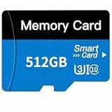 TF Card 512GB with Adapter, High Speed Memory Card, UHS-I C10 A1 Memory TF Card for Tablet/Mobile Phone/Camera/Car Audio/Game Console