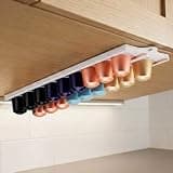 HUBMEITRI Adjustable K Cup Holder,Wall Mount Coffee Pod Holder with K Cup Storage Nespresso Original and Vertuo, Space Saving Coffee Pods Holder, Perfect for Counters Small Space