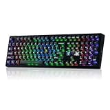 EPOMAKER X Aula F108 PRO V2 Wireless Gaming Keyboard with 10000mAh Battery, Dot-Matrix Display, RGB Backlit, Full Size Mechanical Keyboard for Mac/PC/Android (Black, Reaper)