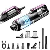 MONOZEL Cordless Handheld Vacuum Cleaner, 18000Pa 2 in 1 Car Vacuum Cleaner&Air Duster, 130W Brushless Motor with 7800mAh Battery, LED Light and Multi-Nozzles, Portable for Car, Home, Office, Pet
