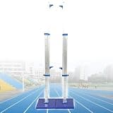 ZenHailure Track Field Athletic High Jump Equipment Pair,Adjustable Aluminium Jump Stands Fitted with Movable Solid Iron Base,Easy Height Tuning Between 30cm and 230cm
