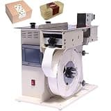 Azcabjie Semi Automatic 90° Corner Right Angle Labeler,Touch Screen & Metal Structure, Adjustable Label Length for Cosmetic Electronic Packaging