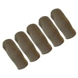 IDEANATEGRATE Finger Sleeves Screen Touch Anti-Sweat 5pcs Ultra-Thin Silver Fiber Finger Covers with No Falling Off Design for Gaming