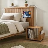 Furevol Space Saver Bookcase with MID Built-in Tablet Holder Stand