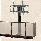 UIYTJRT Motorised TV Bracket Stand - Manual 360° Left and Right Rotation Telescopic Electric TV Lift, Motorized Ceiling TV Bracke, Fits 26-70 Inch LED Screens TV Lift, with Load 60kg/132lbs,