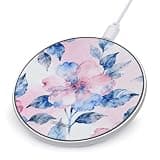 Pink Blue Pattern Wireless Charger Magnetic Phone Induction Charger 10w Fast Wireless Charging Station Compatible with iPhone 17 16 15 14 13 12 Pro Max Samsung Galaxy S25 S24 S23