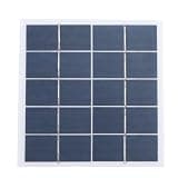 Generic 4W 5V Solar Panel, Polycrystalline Type C Solar Charger with Waterproofing for Lights Security Cameras