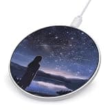 Girl Looking at Stars Wireless Charger, Fast Charging Pad