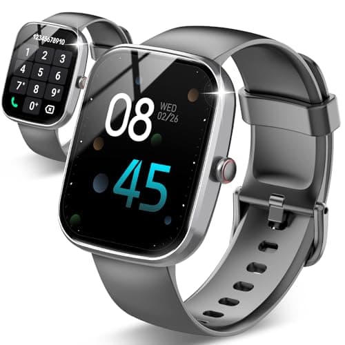 Csasan Smart Watch for Men Women(Answer/Make Call), 1.91" HD Screen Smartwatch Heart Rate/Sleep/Steps Monitor, 100+ Sports Fitness Watch, IP68 Waterproof Activity Trackers Charcoal Black