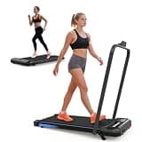 2-in-1 Folding Treadmill for Walking and Running, Home Gym