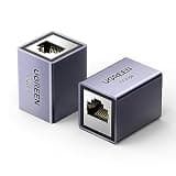 UGREEN Ethernet Extender 10Gbps, 2 Pack Ethernet Coupler for Cat8 Cat7 Cat6 Cat5 Cable, 328ft Long Distance Extend, Aluminum Alloy Shell, Space Grey
