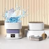 Portable Washing Machine, 18L Capacity, Foldable Washer for Deep Cleaning Underwear and Baby Clothes, Ideal for Apartments, Dorms, and Camping