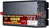 3500W 4000W 5500W Pure Sine Wave Power Inverter 12V/24V/48V/60V/72V to 110V/230V - Solar Converter with LCD Display for Car, Truck, Camping, and Outdoor Use