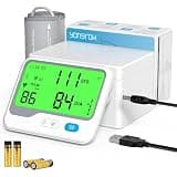 Blood Pressure Monitor for Home Use, Automatic Upper Arm Blood Pressure Machine with Adjustable 8.7"-16.5" Cuff, Large 4.3" Backlit Display, 2 Users x 99 Memory